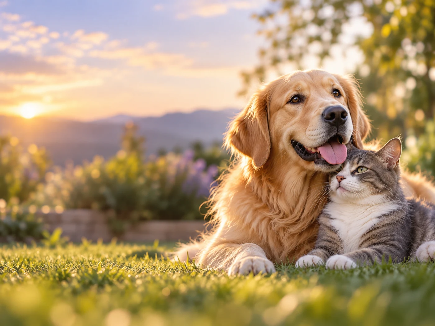 Perro y gato juntos
